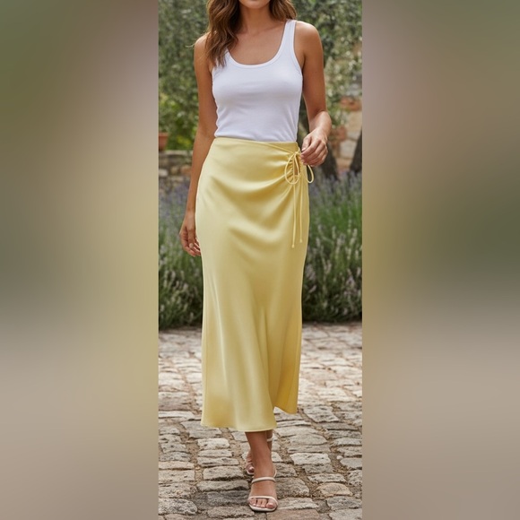 Rumored Yellow Pencil Skirt - Picture 2 of 5